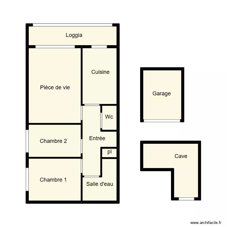 Poutreau saint jean etat parasitaire elec. Plan de 11  et 30 m²