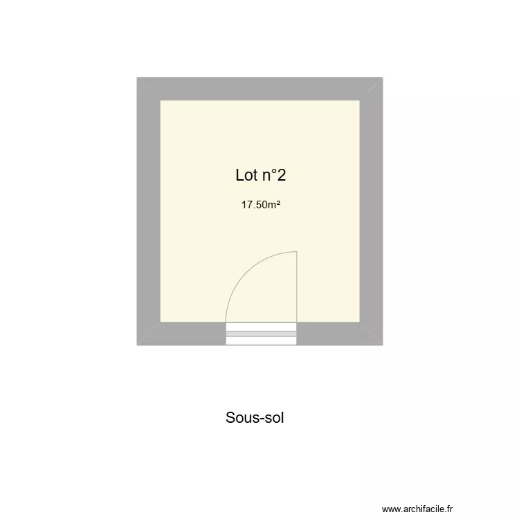 Sous sol scionzier . Plan de 