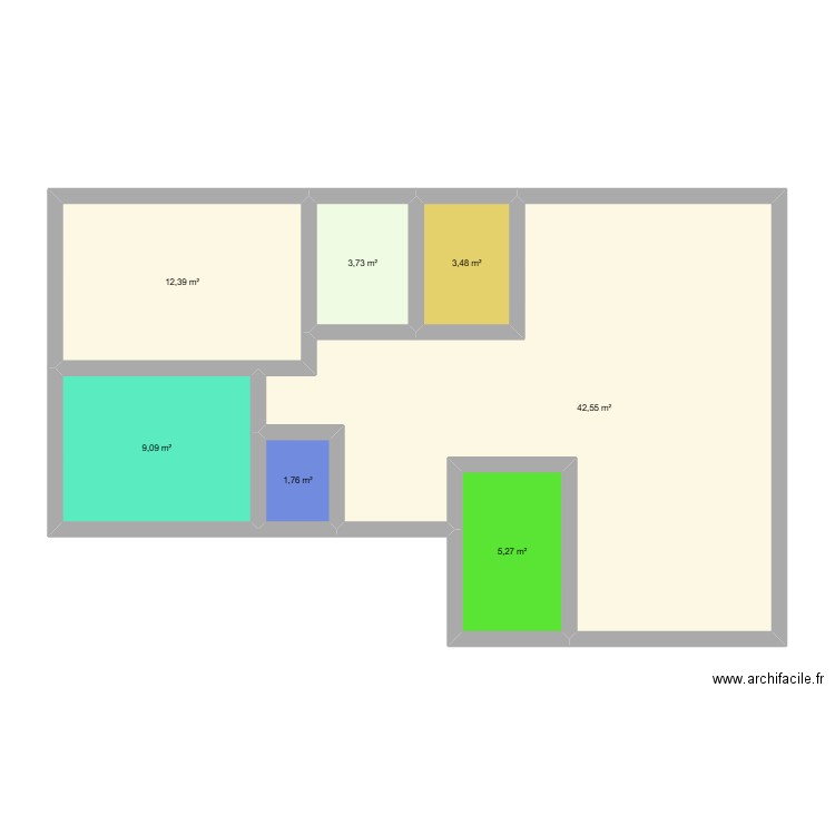 szalmaházunk1.0. Plan de 7 pièces et 78 m2