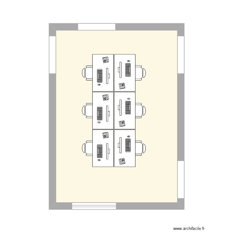 bureau stella 6. Plan de 1 pièce et 29 m2