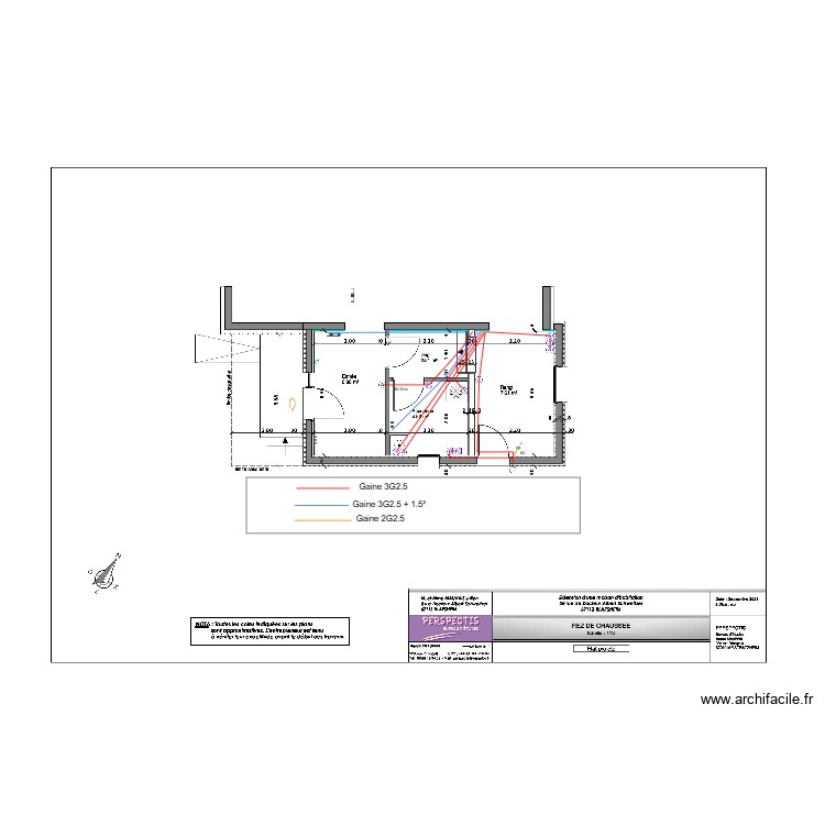 2022 - Elec Plan Prises Extension. Plan de 0 pièce et 0 m2