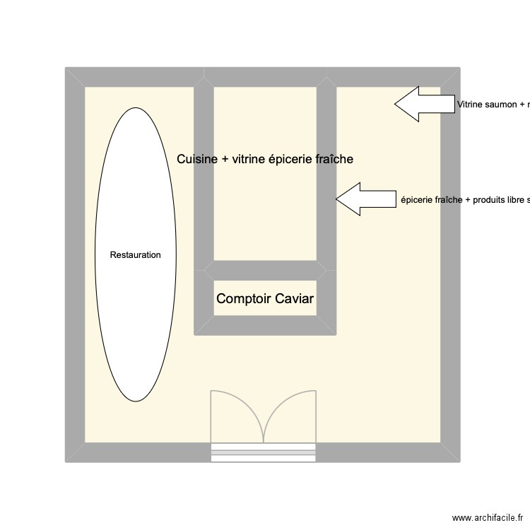 Petro. Plan de 3 pièces et 20 m2