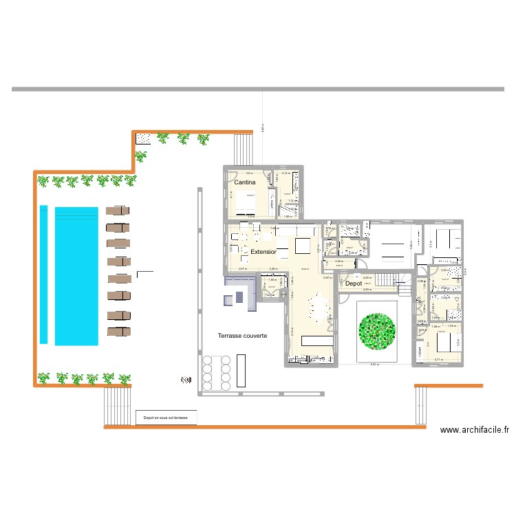 Carovigno 9 decembre. Plan de 13 pièces et 129 m2