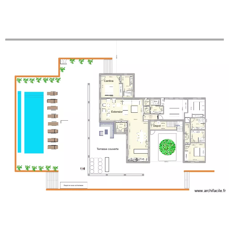 Carovigno 9 decembre. Plan de 13 pièces et 129 m²