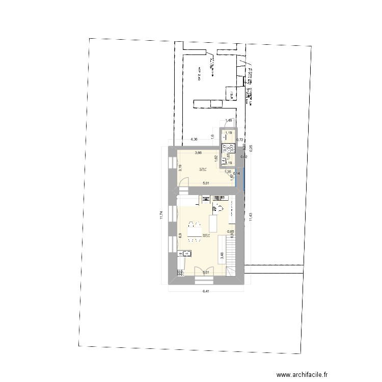 Vo_Longère martin. Plan de 0 pièce et 0 m2