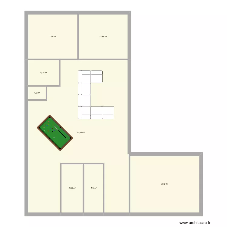 visuel 3. Plan de 8  et 147 m²