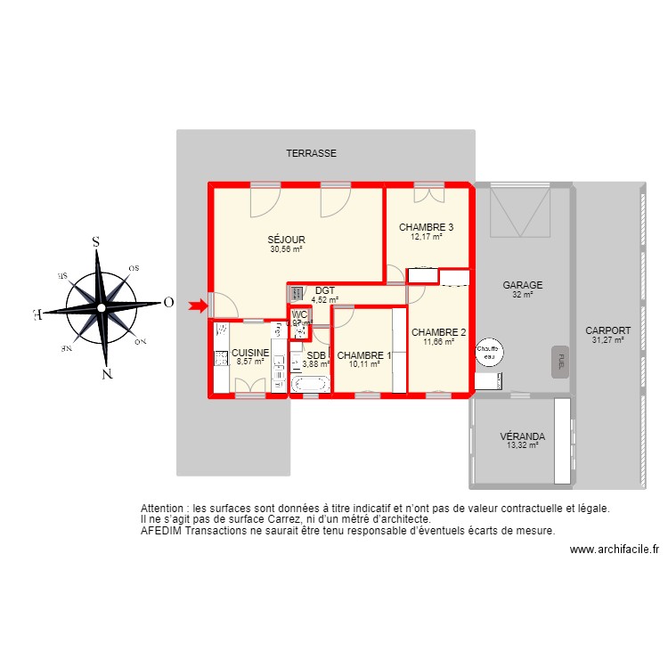 BI16930 -. Plan de 13 pièces et 227 m2