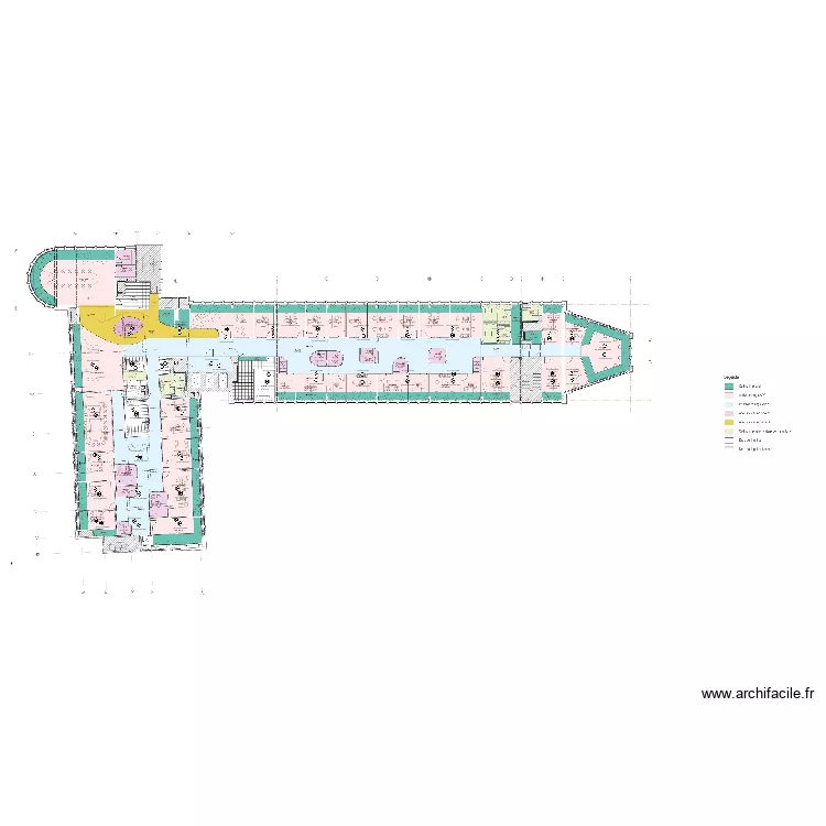 Imp&eacute;ratrice 4&egrave;me &eacute;tage faux plafond et plancher (cegelec). Plan de 