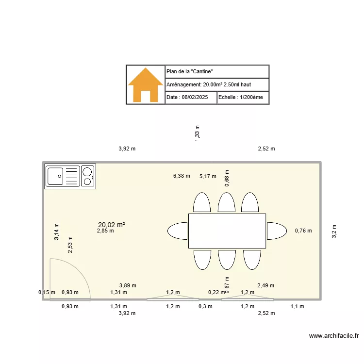 cuisinette 2. Plan de cuisinette 2. Plan de