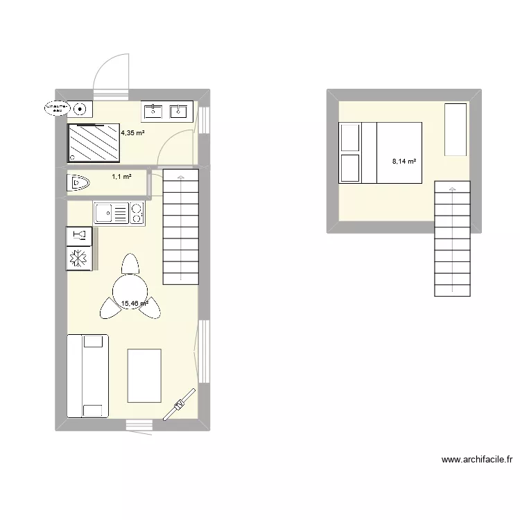 studio Vaison. Plan de 