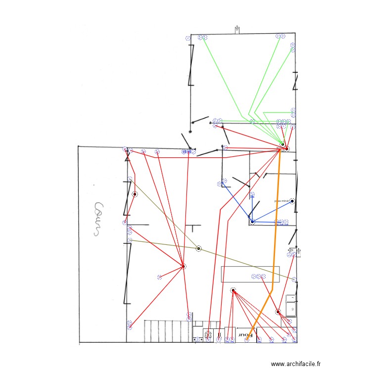 prises bas. Plan de 0 pièce et 0 m2