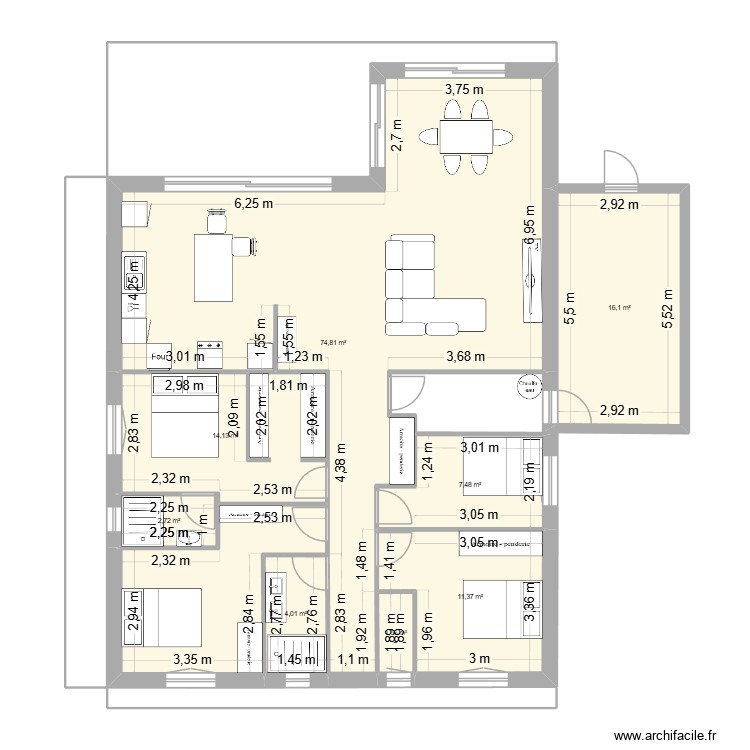 projet 6. Plan de 0 pièce et 0 m2
