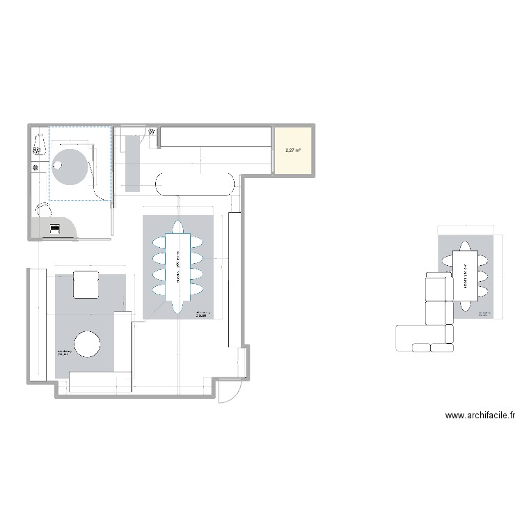 PLAN MARINE PDE LAYOUT OPTION 6 sans built in entrance. Plan de 1 pièce et 2 m2