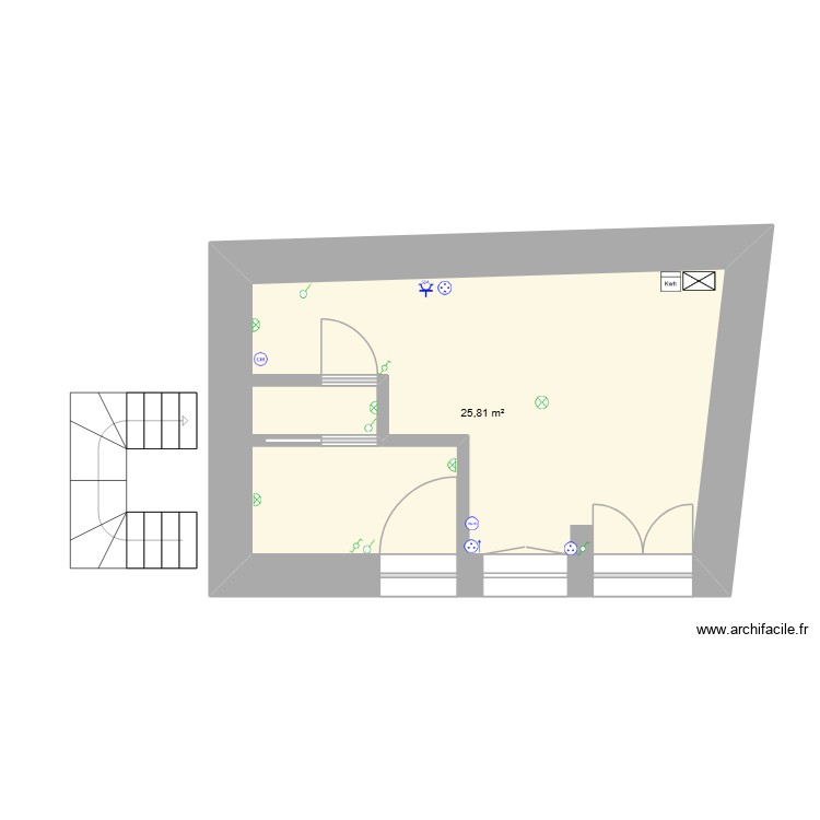 La Tour - RDC Plomberie. Plan de 0 pièce et 0 m2