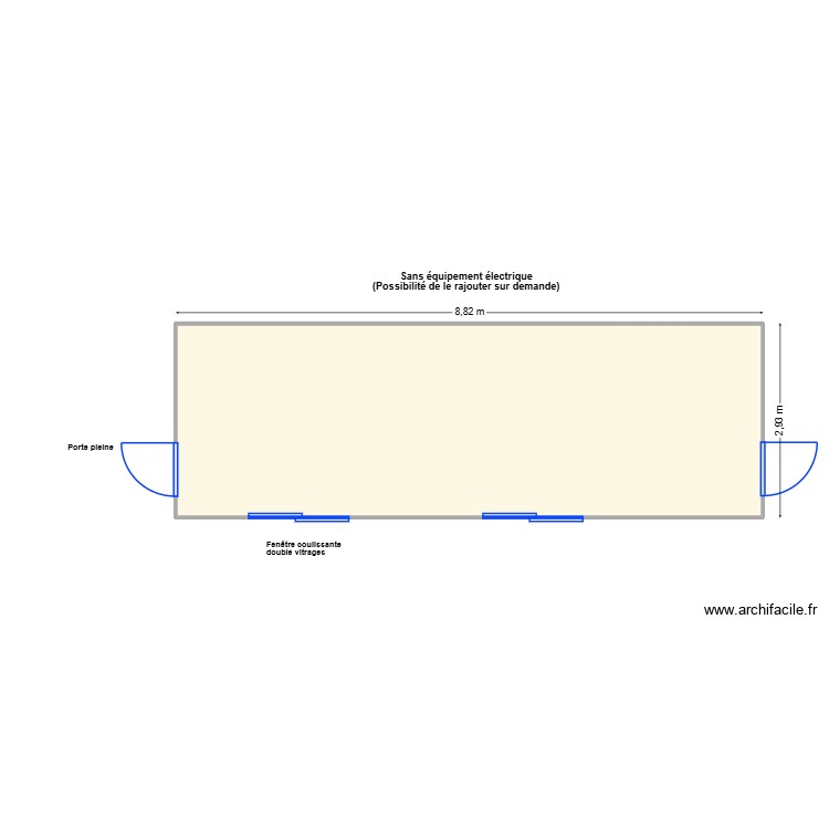 V471 8m ALGECO. Plan de 0 pièce et 0 m2