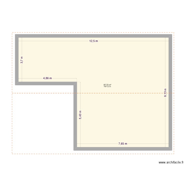 Garage. Plan de 2 pièces et 175 m2