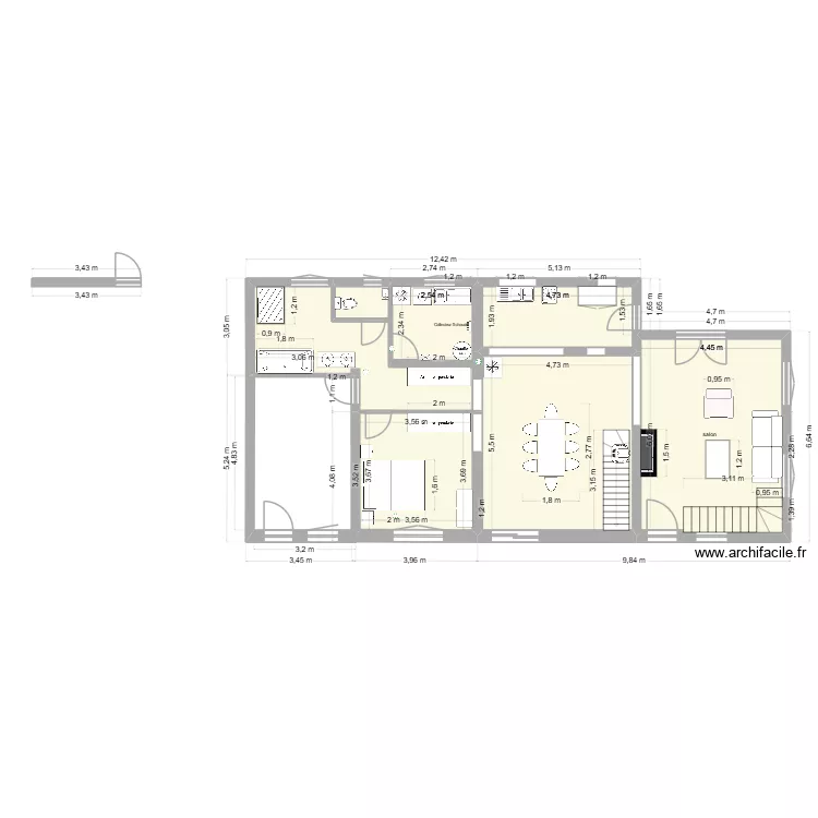 laborde plan cuisine. Plan de 13 pièces et 222 m²