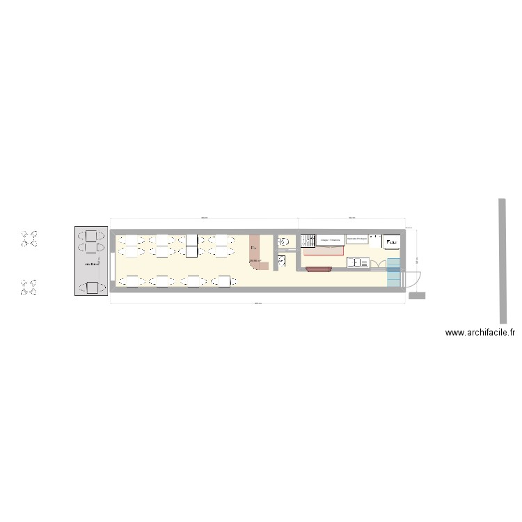 Restau Demi v3. Plan de 0 pièce et 0 m2