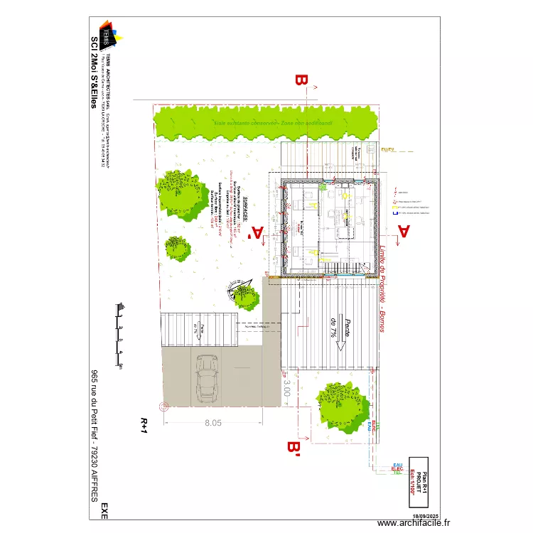 TEMIS ETAGE PRISE. Plan de 