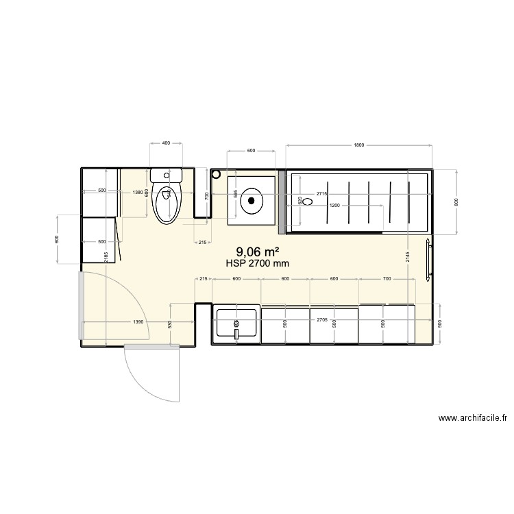 Salle de bain Feuillat 2. Plan de 0 pièce et 0 m2