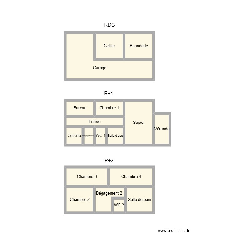 2503 SUCCESSION ABGRALL. Plan de 18 pièces et 21 m2