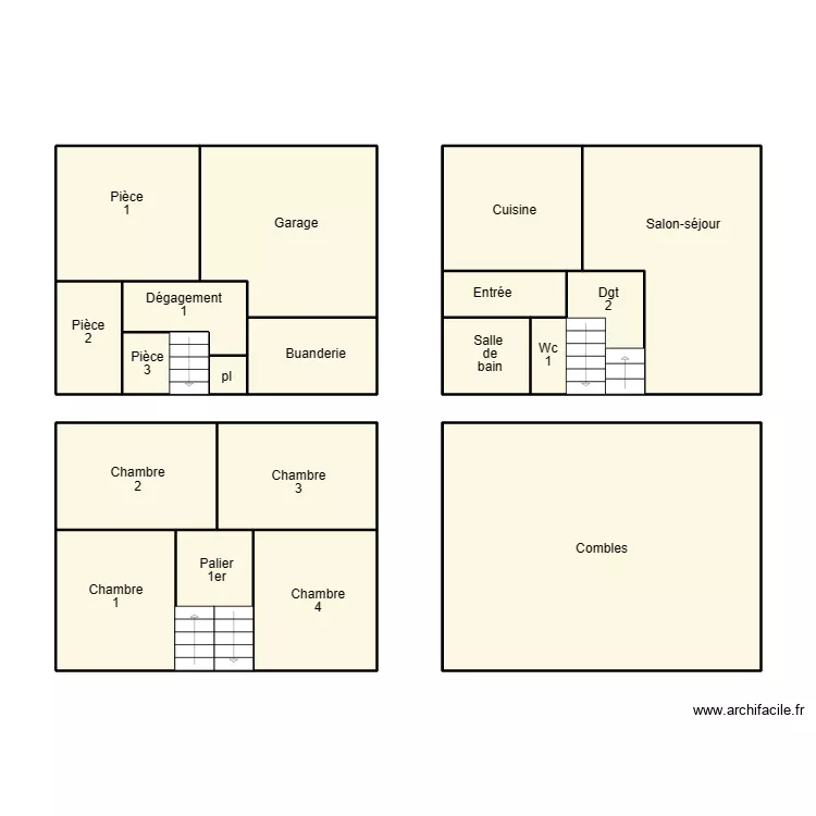QUIMPER BENAZZA. Plan de 