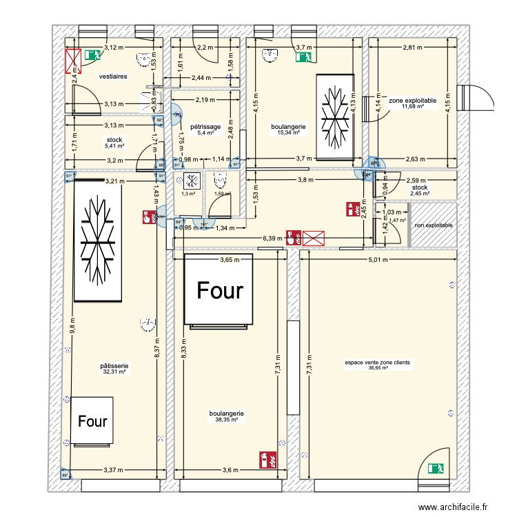 la cigogne de lure. Plan de 13 pièces et 165 m2