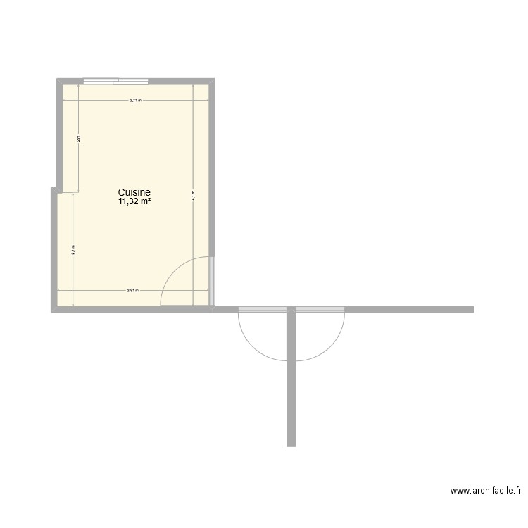 maison bled 2. Plan de 1 pièce et 11 m2