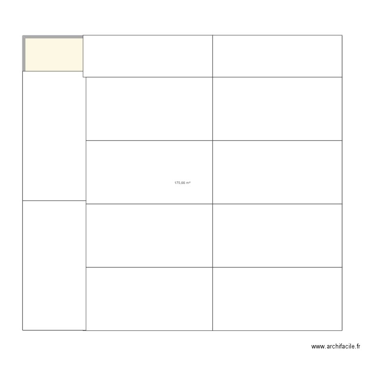 GARAGE. Plan de 1 pièce et 176 m2