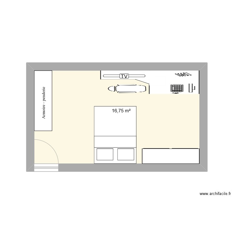 chambre nassim. Plan de 0 pièce et 0 m2
