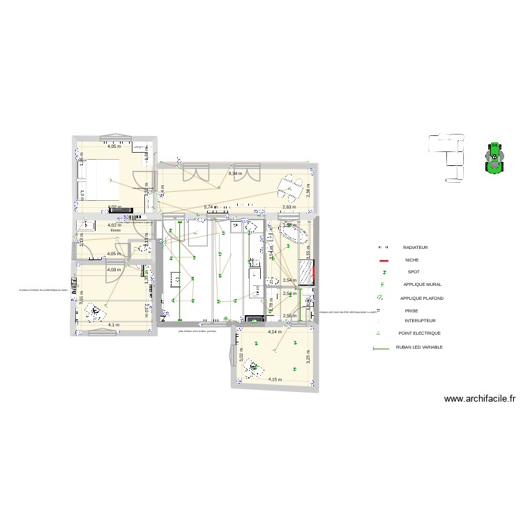 Plan Électrique Presbytère 17JAN2026REV1. Plan de 0 pièce et 0 m2