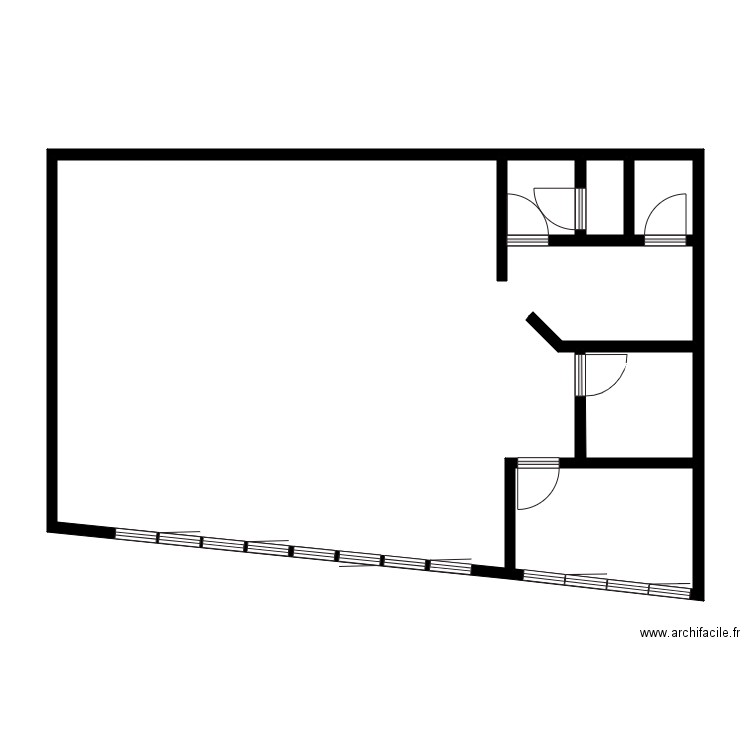 ABC COIFFURE. Plan de 10 pièces et 174 m2