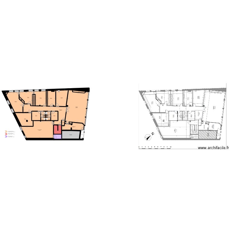 RDC Auch - EDL. Plan de 53 pièces et 648 m2