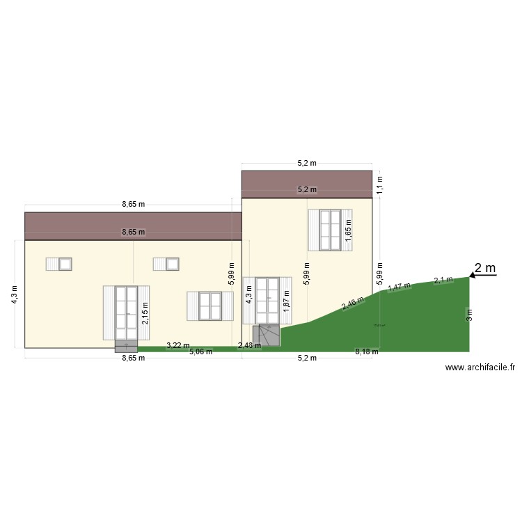FACADE BENJ. Plan de 0 pièce et 0 m2