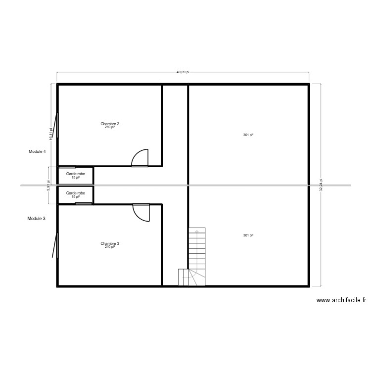 Nadia Jomphre 1er. Plan de 6 pièces et 98 m2