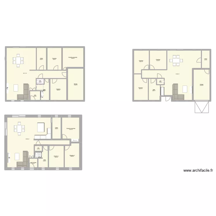 Plan future maison. Plan de 25 et 335 m² Plan future maison. Plan de 25 et 335 m²