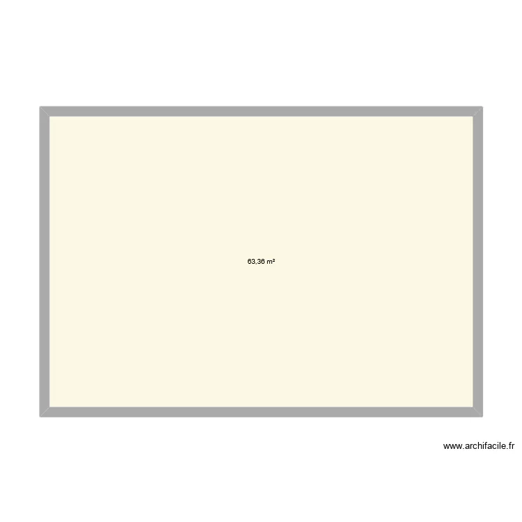 fondation garage. Plan de 1  et 63 m²