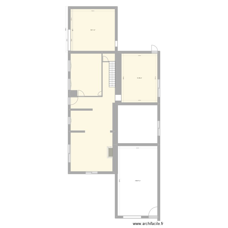 ST REMY. Plan de 3 pièces et 114 m2