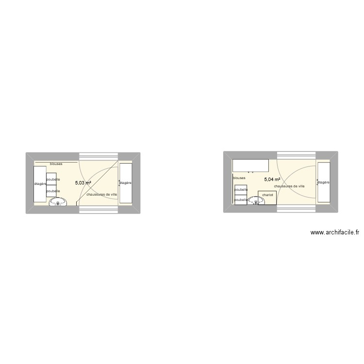 L2 stage 1. Plan de 2 pièces et 10 m2