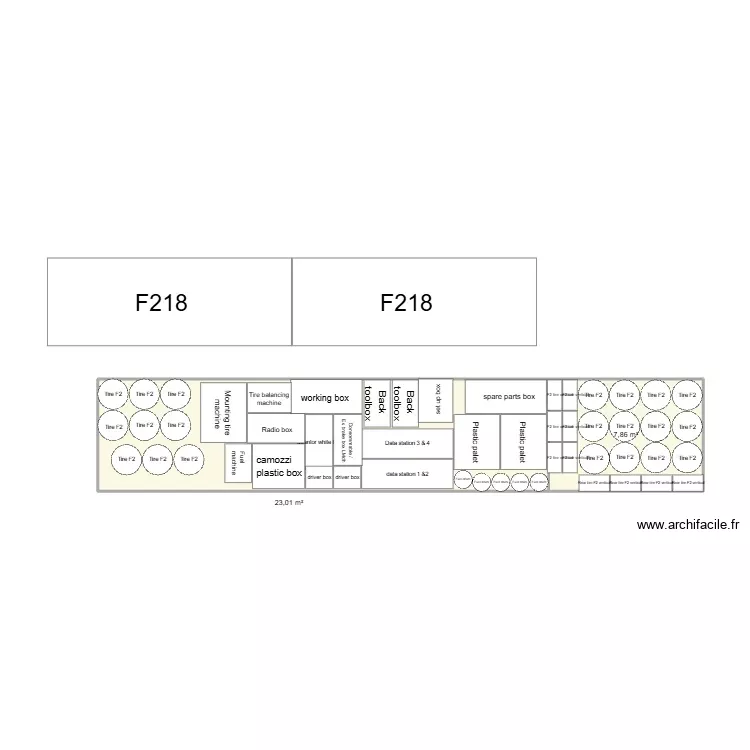 CHARGEMENT CAMION RBR F2T. Plan de 2 Pièces et 31 m² CHARGEMENT CAMION RBR F2T. Plan de 2 Pièces et 31 m²