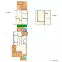 Double maison _ Belle Plaine 971_ Plan r&eacute;nov&eacute; 1