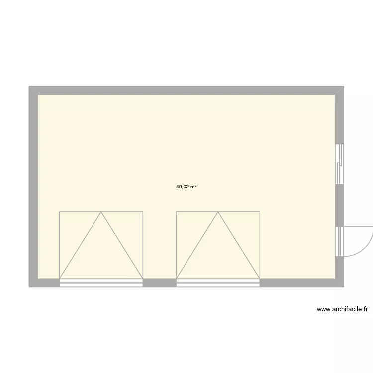 Garage - 131 Route de Maisonnave - 40380 Poyanne. Plan de 1 et 49 m² Garage - 131 Route de Maisonnave - 40380 Poyanne. Plan de 1 et 49 m²