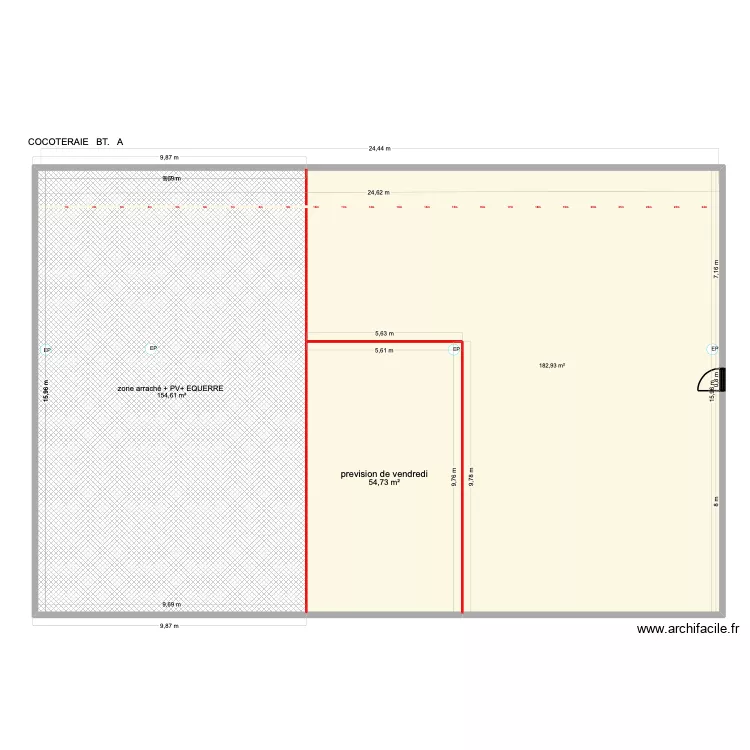 COCOTERAIE. BT A. Plan de 3 et 392 m² COCOTERAIE. BT A. Plan de 3 et 392 m²