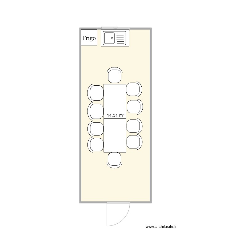 ROLANDO POSSON CHANTIER - CHAUSSAN. Plan de 1 pièce et 15 m2