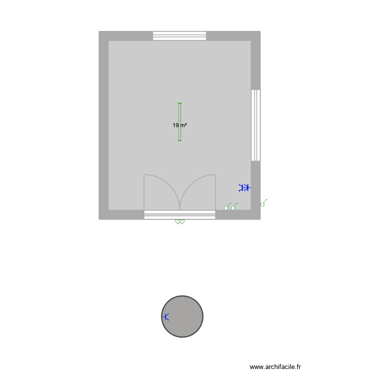FANFAN - PLAN ELEC CHALET JARDIN. Plan de 0 pièce et 0 m2