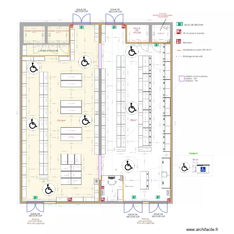 DL ASIE- ETAT FUTUR - RDC - PLAN DE ZONING. Plan de 