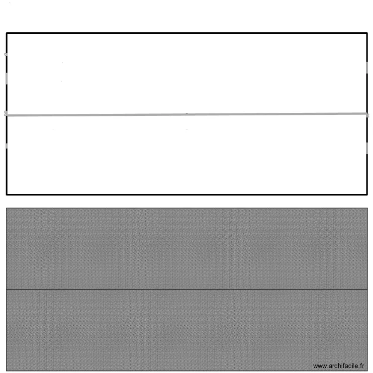 PLAN HANGAR. Plan de 1  et 12358 m²