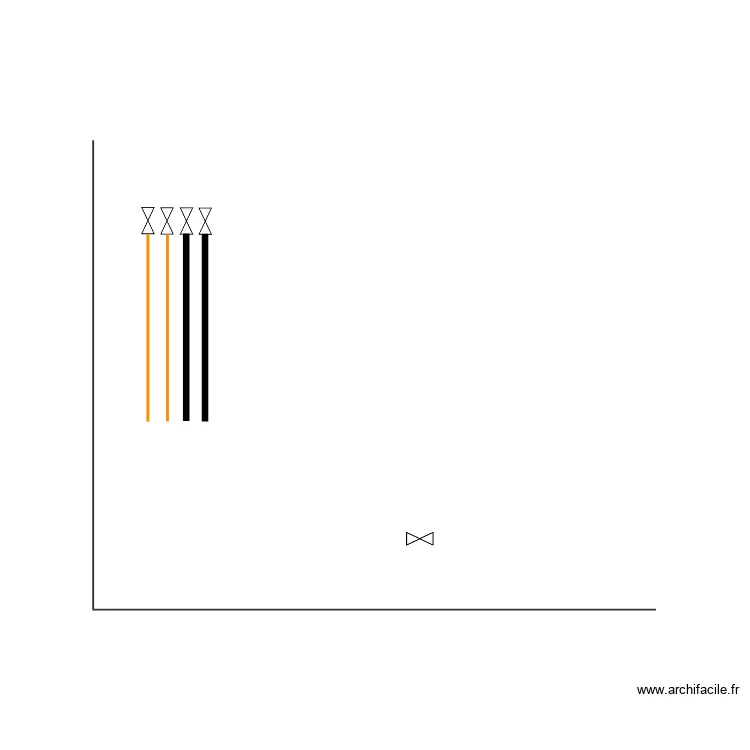collecteur + radiateur. Plan de 