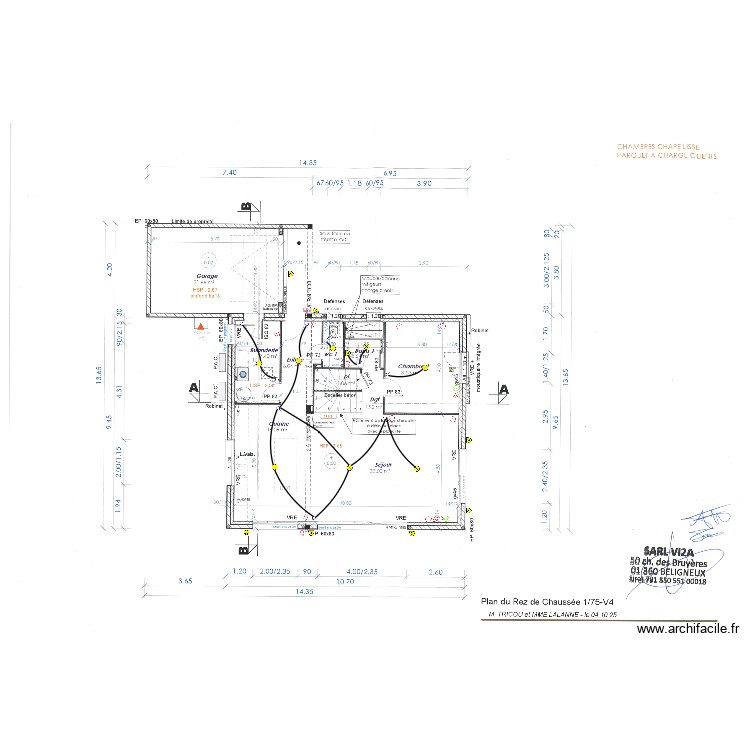 Plan TRICOU Rdc. Plan de 0 pièce et 0 m2