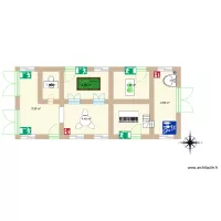 Salle ad&eacute;laide transform&eacute; en cr&egrave;che